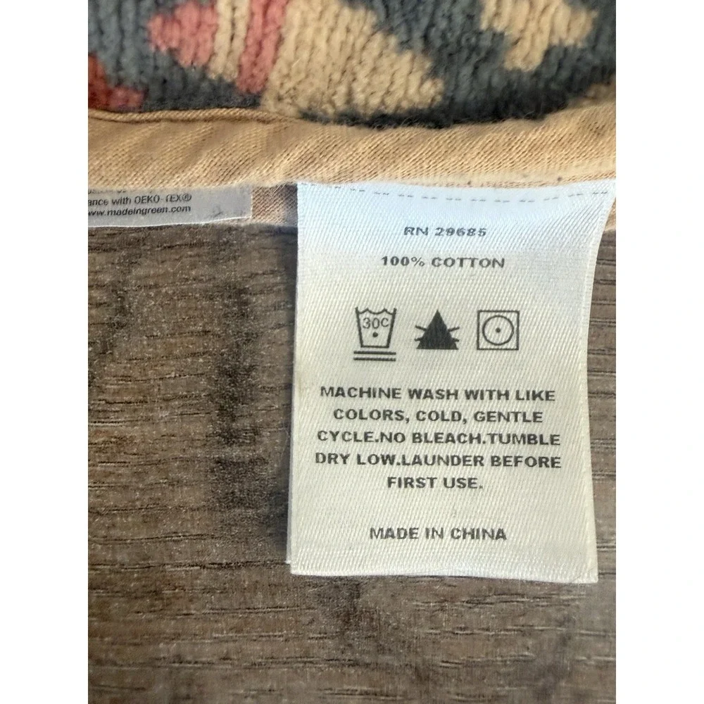 Pendleton Hooded Poncho Towel 100% Cotton Geometric Southwestern Multicolor